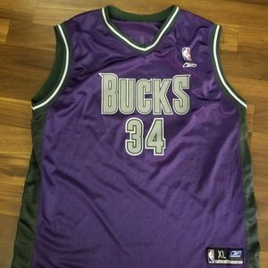 Ray Allen REEBOK Milwaukee Bucks Jersey Youth XL